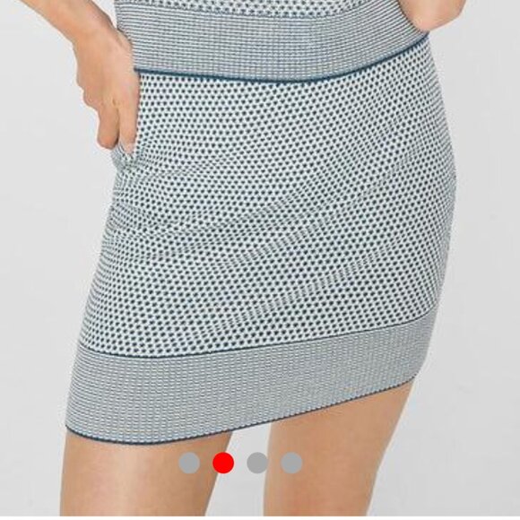 Club Monaco Blue and White Skirt - Picture 1 of 5